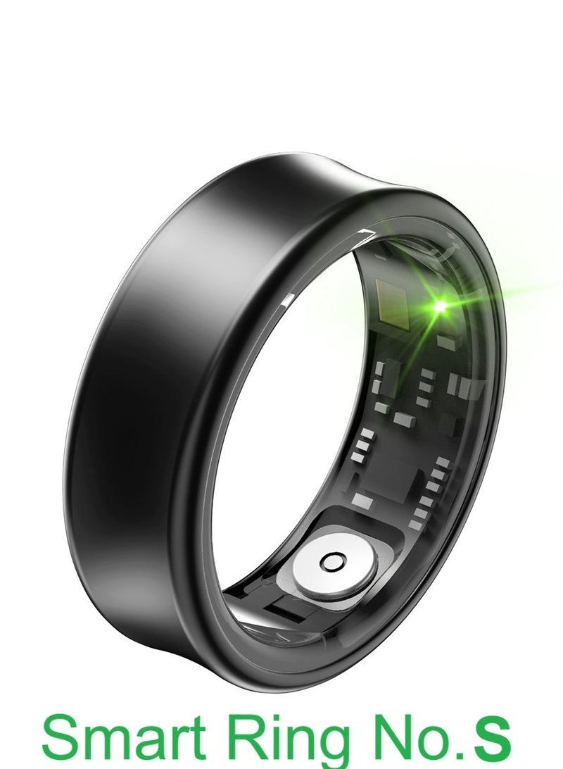 general Smart Ring for Heart Rate, Blood Oxygen, Sleep Monitoring, all Weather Motion Calculation, 24-hour Health Monitoring, Protect Your Health, Lightweight and Comfortable, 5ATM Waterproof, Photo Control, Hand Gestures Browse Tiktok, Black No.S - Image 1